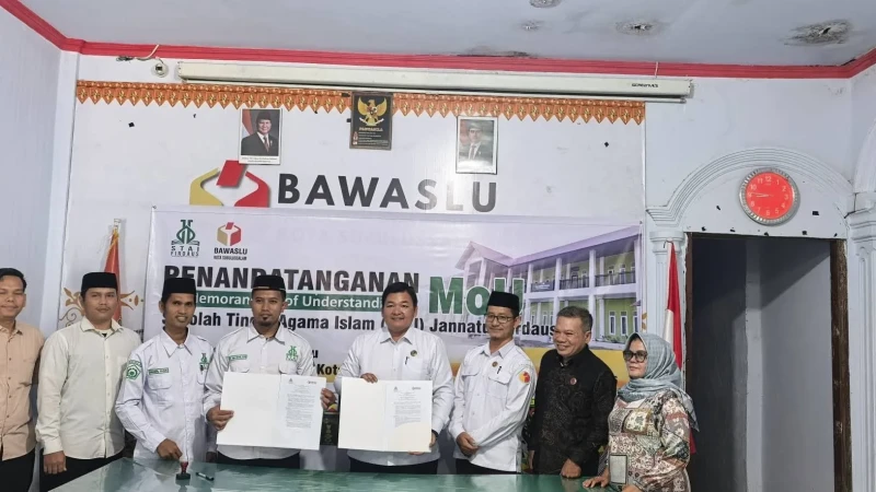 STAI JF | Teken MoU dengan Bawaslu Kota Subulussalam